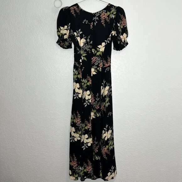 NWT Reformation Lacey Smocked Sleeve Dress Isabella Size 0 - Picture 8 of 16